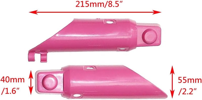 PRO BAT Front Fork Guard Suspension Cover Plastic Fender for CRF50 XR50 Dirt Pit Bike (Pink) - Image 5